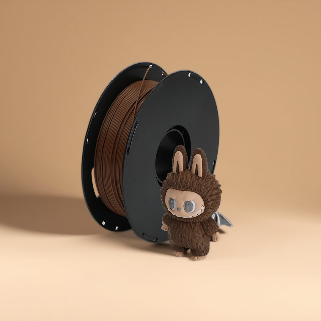 Filamento PLA marrom escuro para impressão 3D (1,75 mm, 1 kg)
