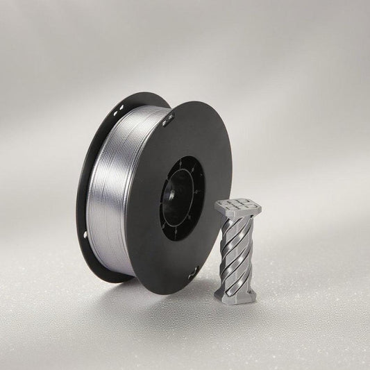 Filamento PLA de seda prateada para impressão 3D (1,75 mm, 1 kg)